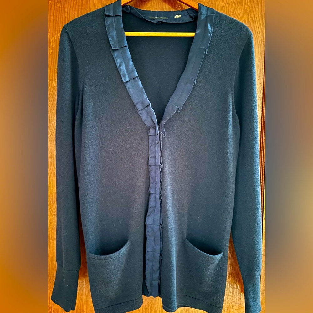 Tahari cotton cardigan.
